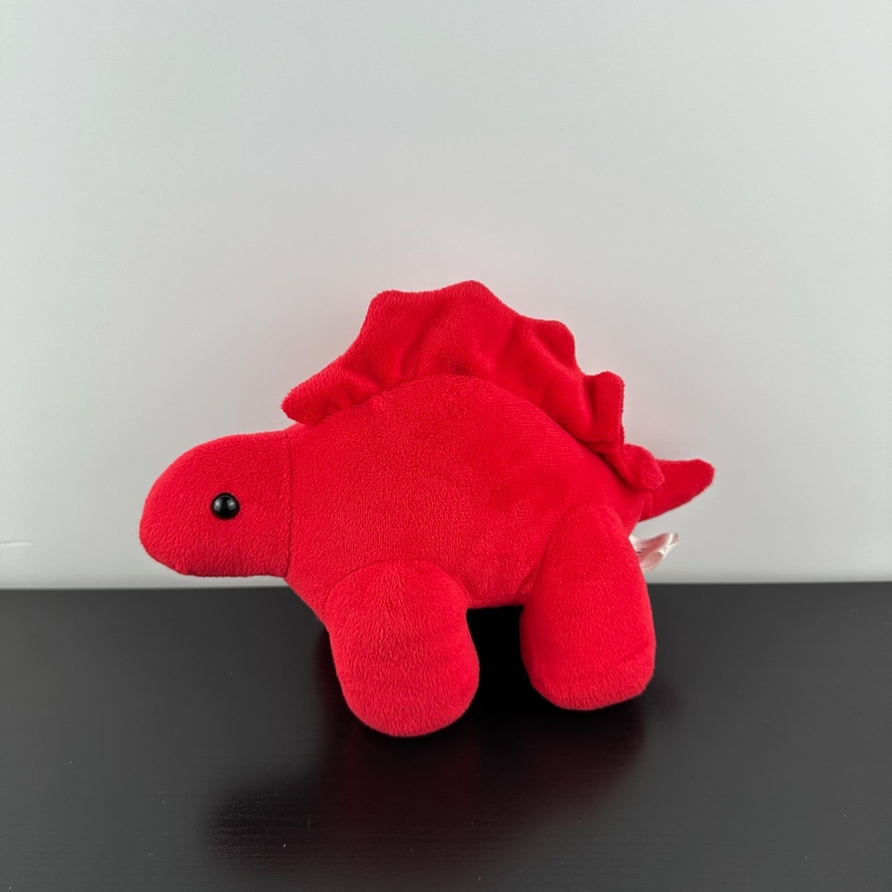 Manhattan Toy MTC Jellybeans Cherry Dino Red Stegosaurus 9” Plush Stuffed Animal